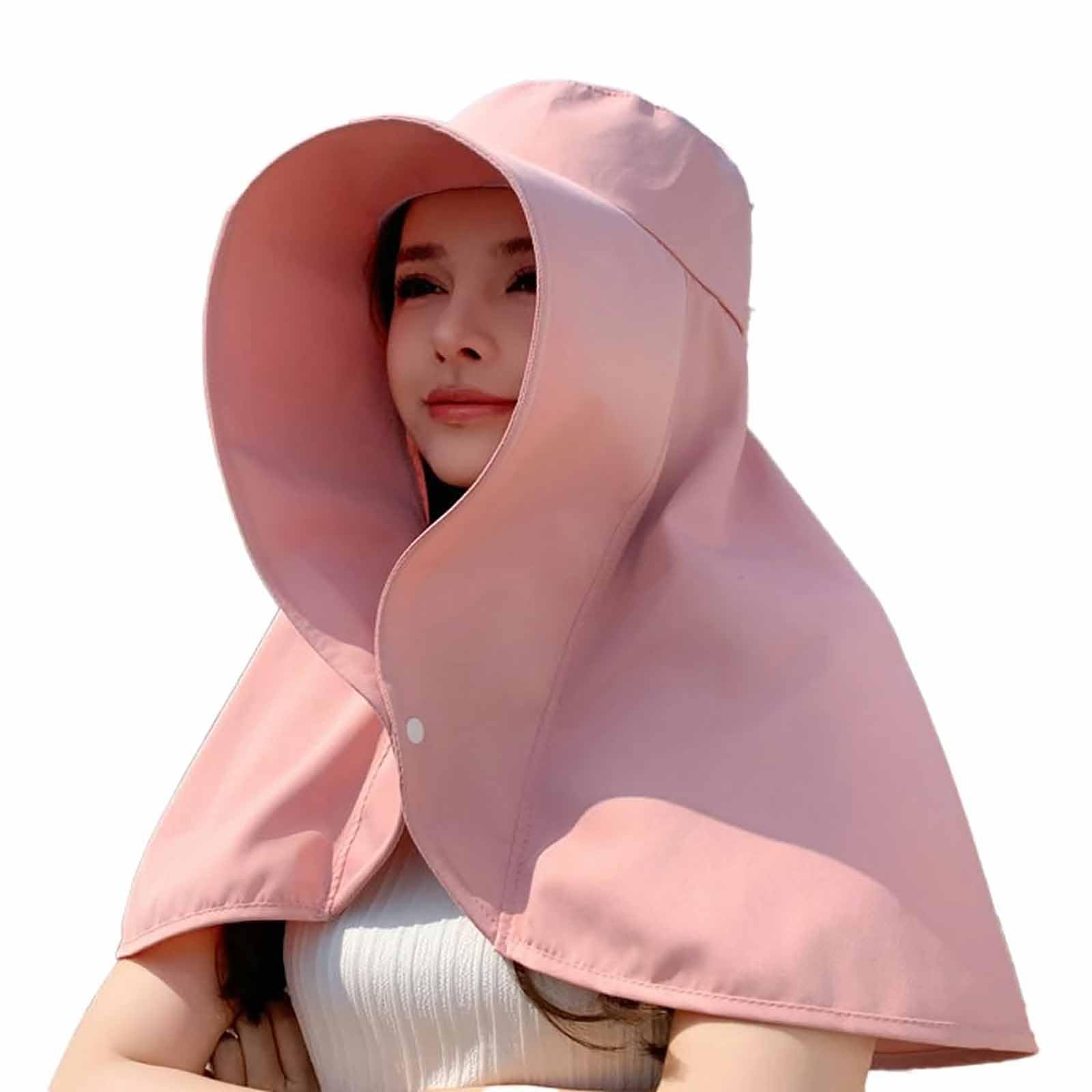 Pink Sun Hats for Women Stylish Bucket Hat for Everyday Wear and Outdoor Protection Summer Beach Visor Cap-image-33