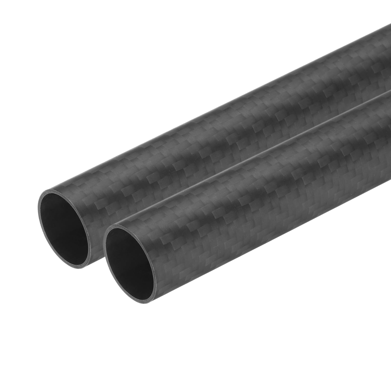 2x Kohlefaser-Rundrohre 12x14mm, 330mm Länge – Matt, 3K-gewirkt, Ideal Für RC, Drohnen & DIY-Projekte