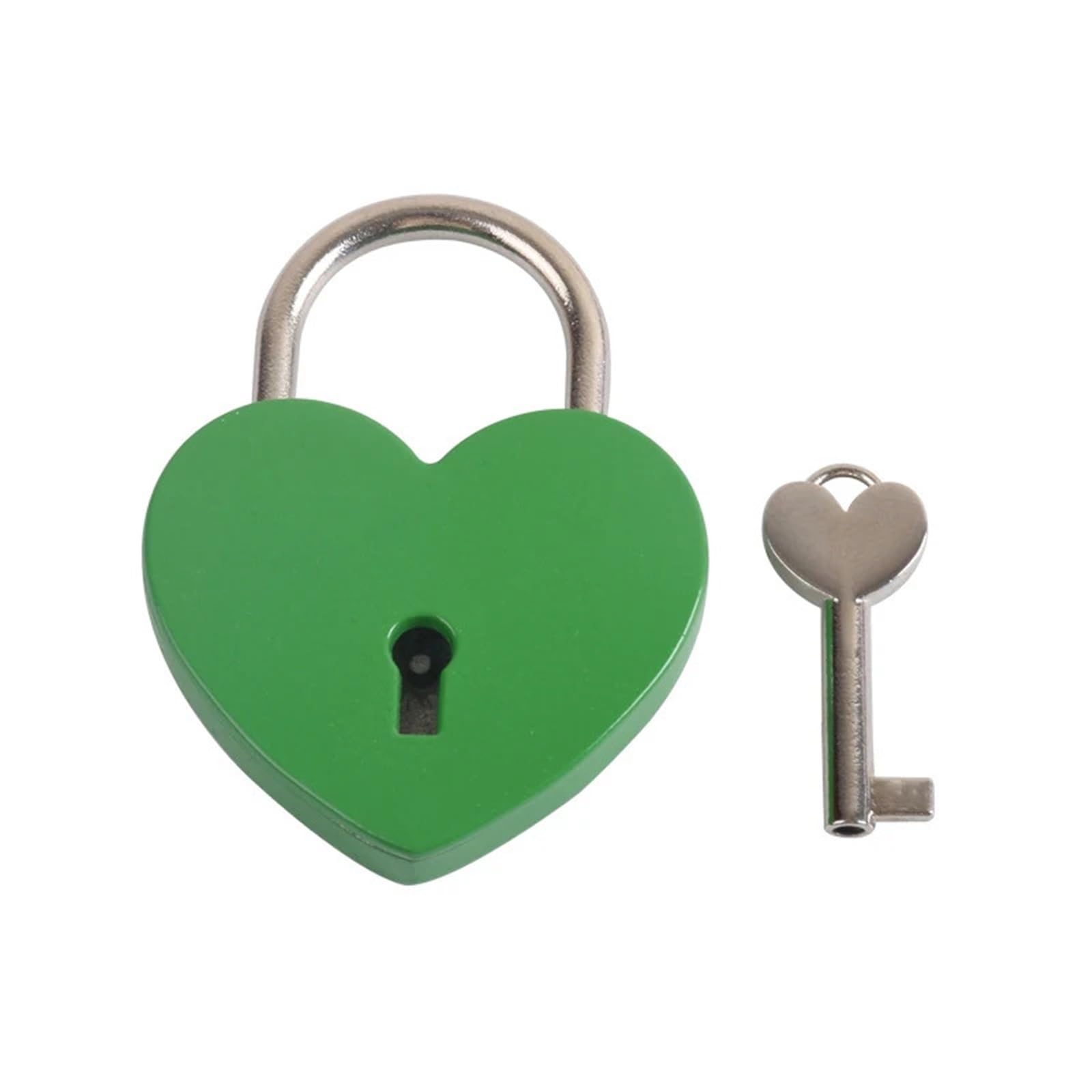 Cadenas cœur pour journal intime et valise de voyage en chrome