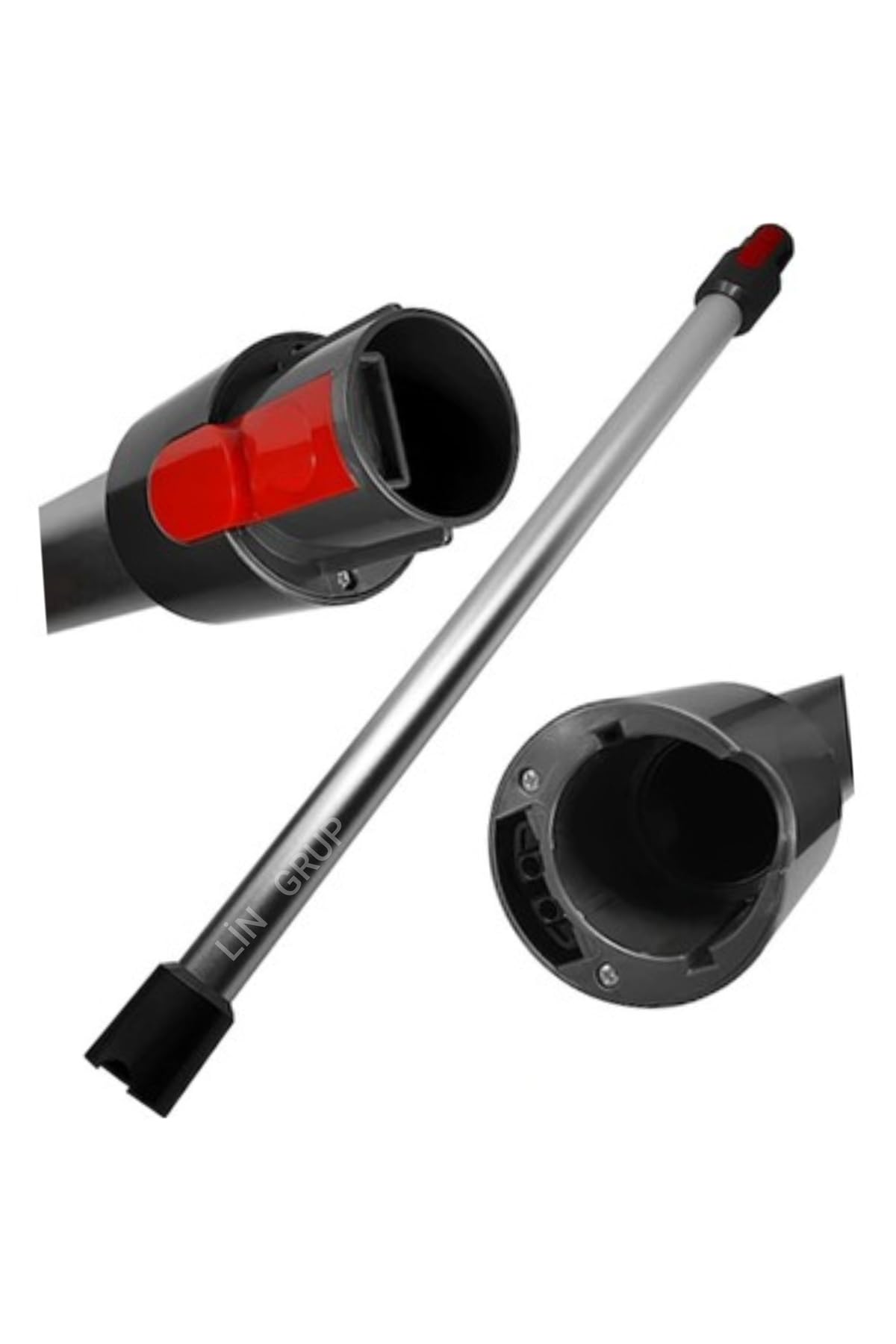 LİN GRUP Dyson Uyumlu V15, V11, V10, V8, V7 Detect Süpürge Boru, Gri gri boru v15