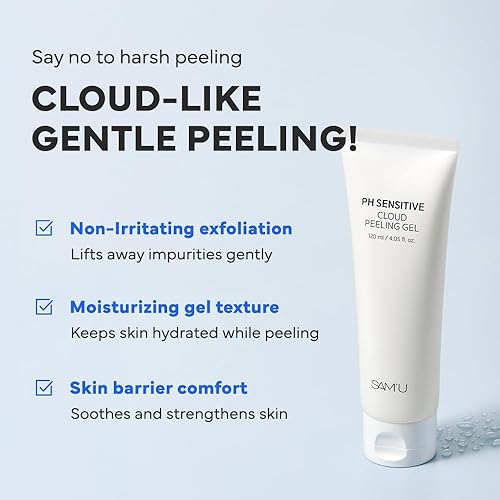 Miniatura 2 de SAM'U PH Sensitive Cloud Peeling Gel - Gel exfoliante suave para cara con enzimas de piña y ácido hialurónico - Exfoliante facial hidratante para