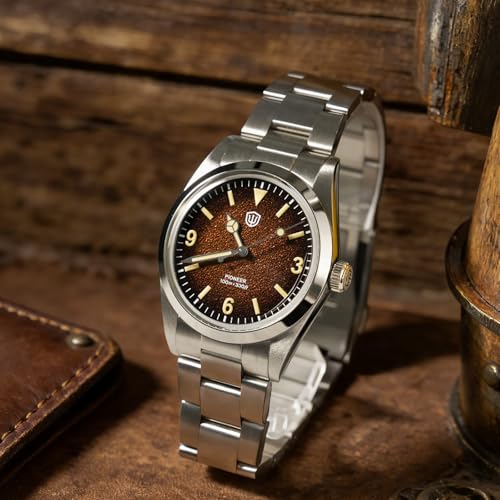 Image of watchdives VH31 Quartz Watch, WD1016 V3 Men Watches 37mm Dial Stainless Steel Wristwatch Sweep Sports Watch 100M Waterproof