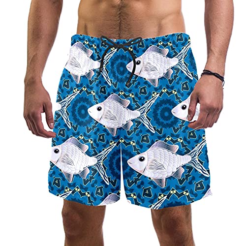 Short de bain poisson homme multicolore L de plage séchage rapide