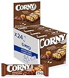 Corny Barritas de Cereales con Delicioso Chocolate con Leche - Pack de 24x25gr -
