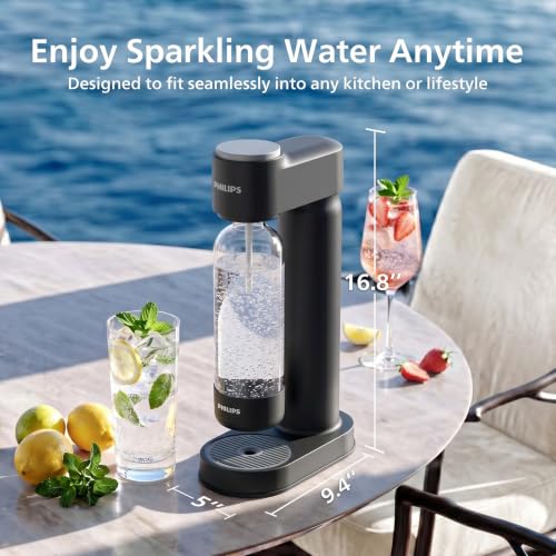 Image of Philips Sparkling Water Maker & Soda Streaming Machine, ADD4901BKOQ /37 (Pack of 2)