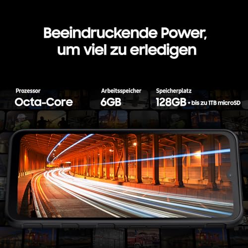 Samsung Galaxy Xcover7 Enterprise Edition, robustes 6,6 Zoll Android Smartphone, 128 GB, 4.050 mAh...