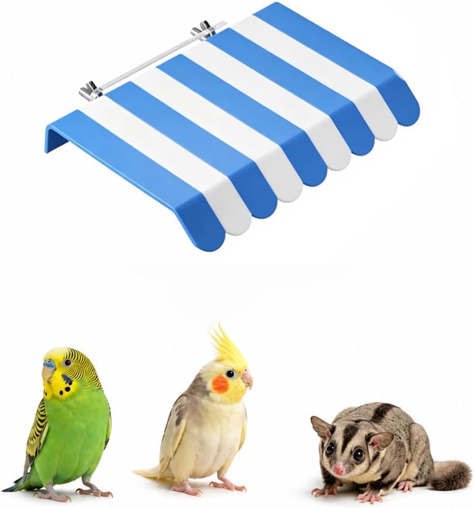 Plastic Cage Roof Shield for Bird Feeder and Sugar Glider Food Bowl
