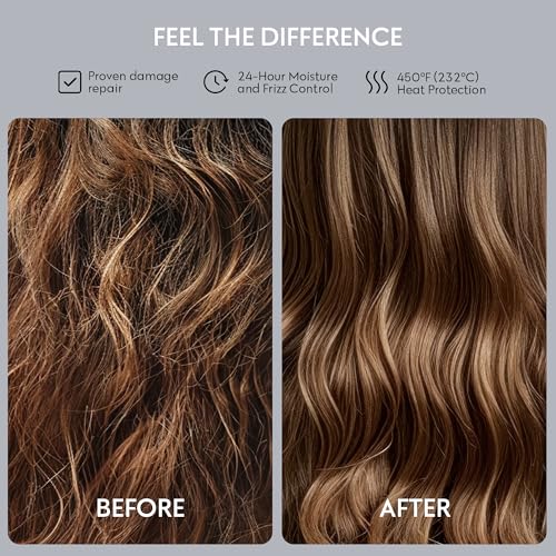 Image of FOUR REASONS Bio-Molecule Repair Hydrating Serum - Bond Repair & Anti-Frizz Serum for Frizzy, Dry, or Damaged Hair - Lightweight Hair Oil with Heat Protectant - Vegan & Cruelty Free, 3.4 Fl Oz