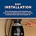 GE Continuous Feed Garbage Disposal, 1/2 Horsepower, Good for Grinding: Beans, Potatoes, Peels, & Cooked Meat, Easy Install Kit Included, Non-Corded, Recommended for 2-4 Person Homes, GFC520N