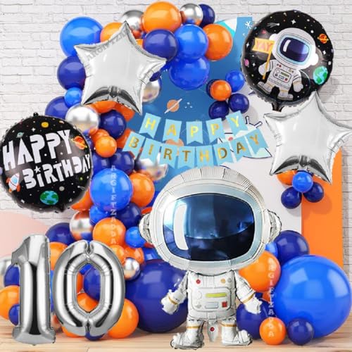 AR GIFTZADDA 10th Space Theme Birthday Decoration Kit – - 49 Pcs ...