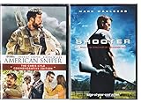  A Shooting Mission Secret Soldiers American Sniper & Shooter Mark Wahlberg Double Feature 2-DVD Movie Bundle