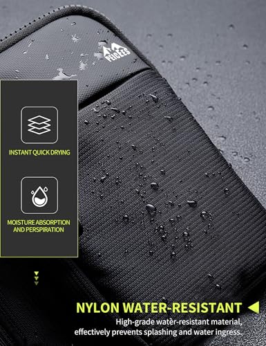 Peicees Mini Crossbody Sling Bag Dual Pocket Water Resistant Running Phone Holder Chest Shoulder Bag for Men Women Travel Gym3