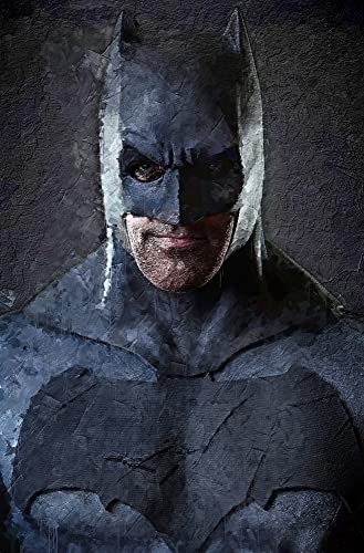 The Shizzle Print Co Batman 2 DC Heroes & Villians Collection Bois 30 x 20 cm Cover