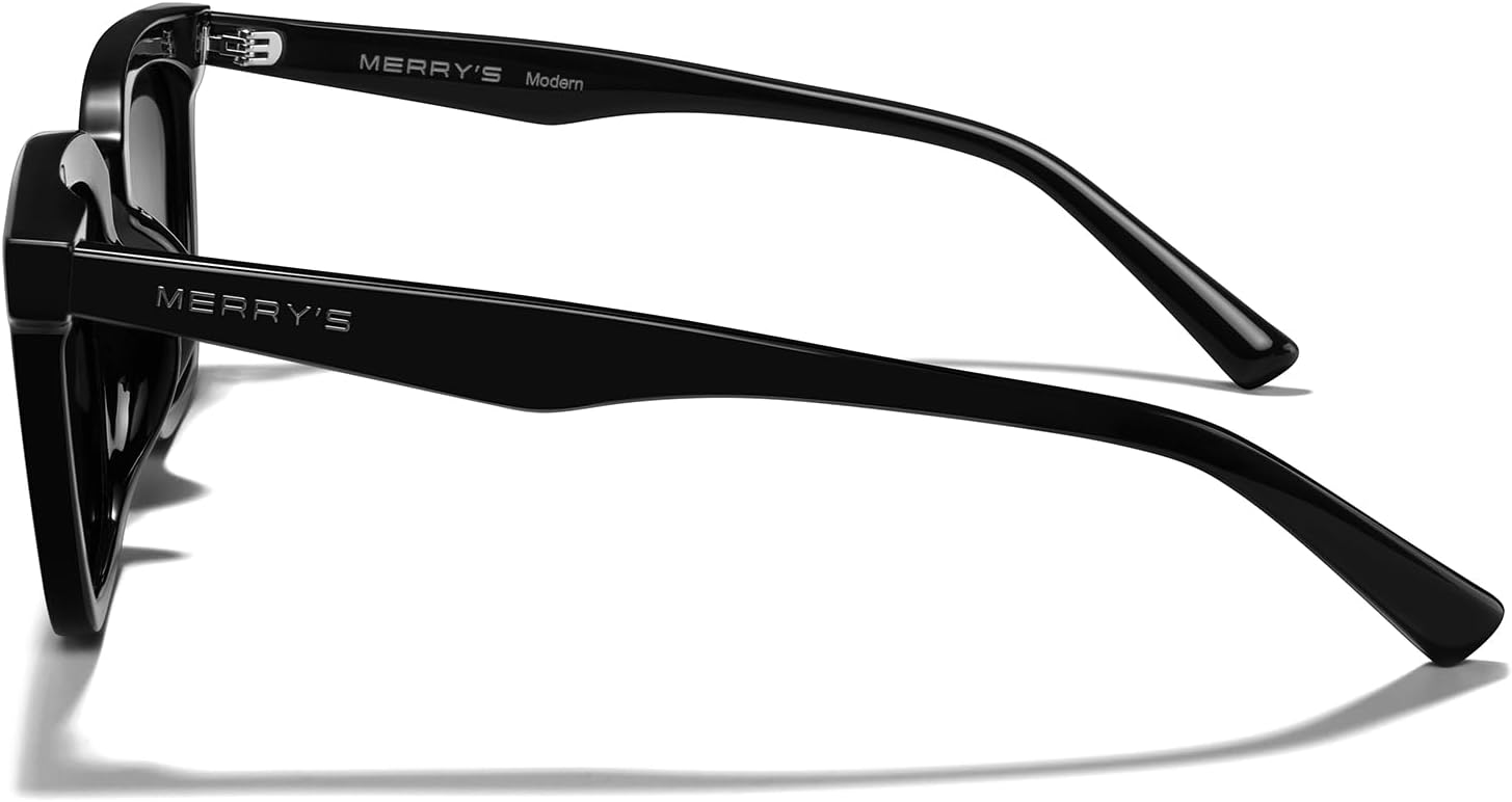 MERRY'S Modern Men Women Acetate Square Polarized UV400 Sunglasses S6193