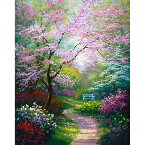 LVIITIS -DIY Paint by Numbers Kit for Beginners and Advanced Painters, Oil Painting kit for Adults, Drawing Paintwork with Paintbrushes (No Frame) 16x20 inch Cover