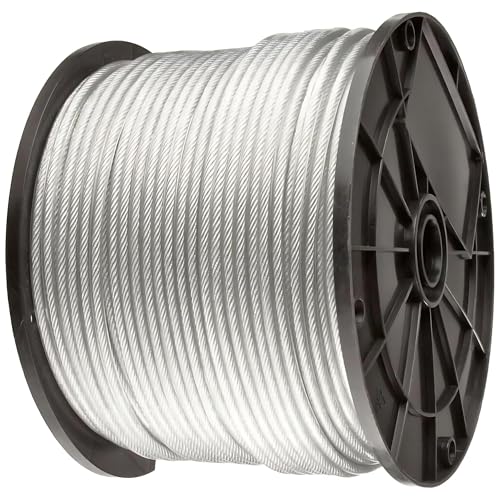 Clear Vinyl Coated Wire Rope 304 Stainless Steel Cable 3/64