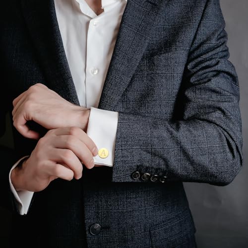 Set de Mancuernillas y Prendedor de Corbata PATIKIL para Hombre miniatura 5