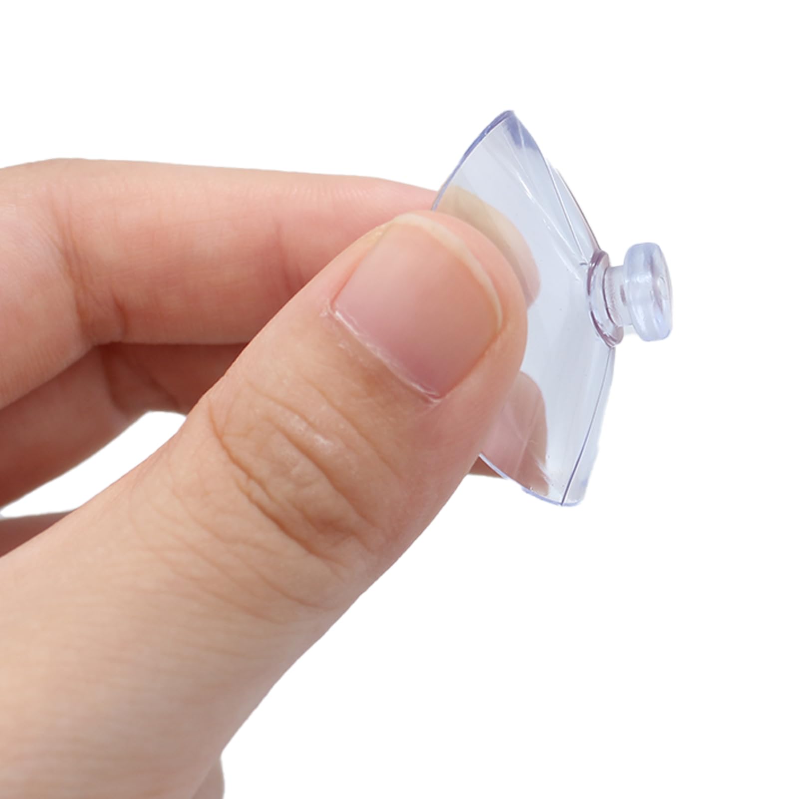 Ventosas Transparentes de PVC 30mm 10 Piezas para Cristal Baño Armario