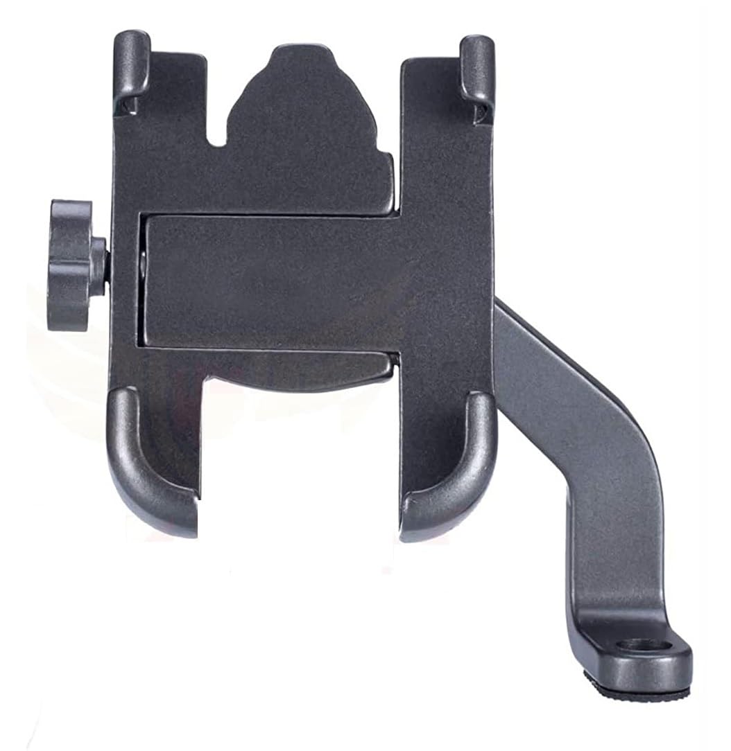 Aow Attractive Offer World Universal Bike Mobile Holder Metal Body with 360 Degree Rotating (Mirror Fitting) Compatible for Royal Enfield Bullet 350-image-38