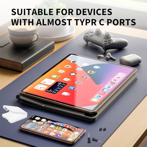 USB C staubschutz Staubschutz Stöpsel Pro Ladebuchse,USB C schutzkappe Abdeckung Wasserdicht Dust Reiniger Silikon,für Stopfen Audio Port Handy Schutzkappe Max Verschluss Stöpsel,Handy-reinigungsset