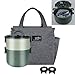 LUNALING Fiambrera Loncheras a Prueba De Fugas.Fiambrera De Trabajo Portátil De 2 Capas De 1600Ml.Con Bolsa Aislante. Se Puede Calentar En La Microondas.Oficina,Escuela .
