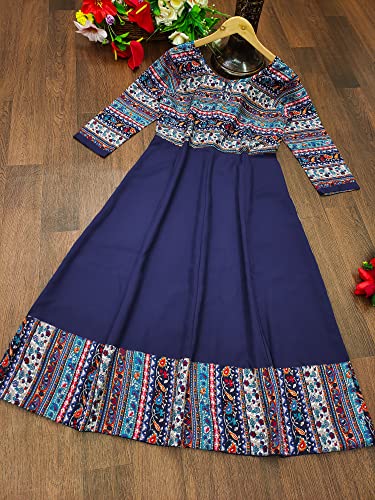 Image of OM SAI LATEST CREATION Women's Crepe Straight Printed Kurta