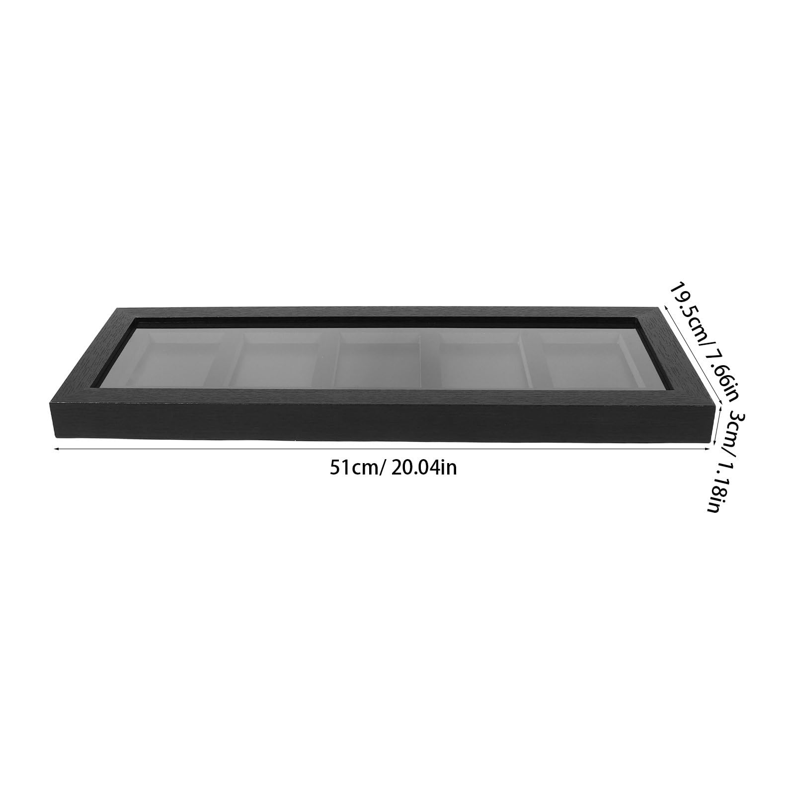 FOMIYES Sammelkarten Vitrine Wandhalter mit Schnellwechselrahmen 5 Kartenfächer Klare Faserplatte Platzsparend für Standard Sammelkarten Sammlerdarstellung Zuhause und Büro