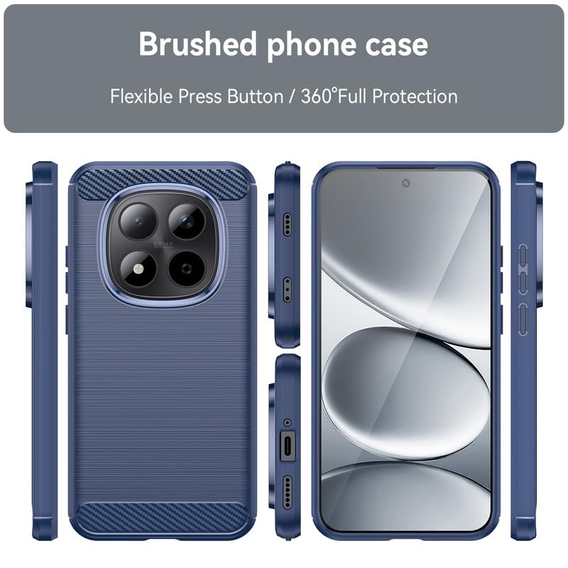Image of Basic Case for Xiaomi Redmi Note 15 Pro 5G (Carbon Fibre Blue)