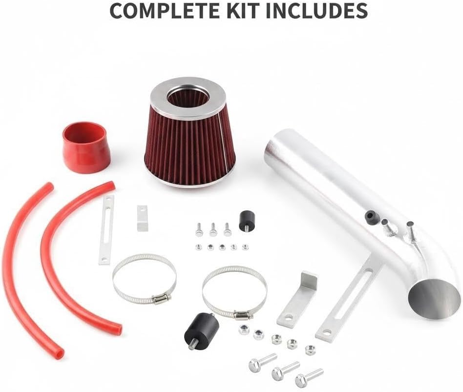 Cold Air Intake Compatible with 1996-2000 Honda Civic HX/EX/Si with 1.6L Engine, Heat - Resistant Aluminum Pipe, High - Flow Filter