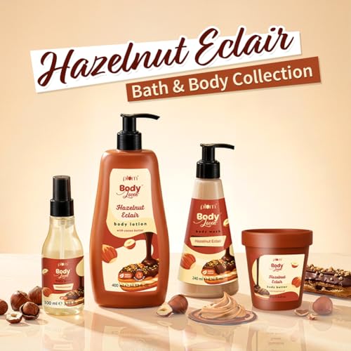 Image of Plum Bodylovin' Hazelnut Eclair Body Mist | Long Lasting Decadent Hazelnut Chocolate Fragrance | Travel-Friendly & Easy To Carry | 100ml