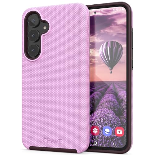 Image of Crave for Samsung Galaxy S24 FE Case, Shockproof Protection Dual Layer Case for Samsung Galaxy S24 FE (6.7 inch) - Lilac