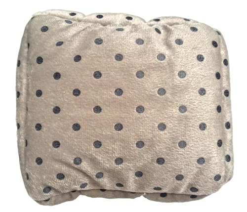 Image of WowowMeow Small Animals Warm Hanging Cage Cave Bed for Hamsters, Guinea-Pigs, Rats and Chinchillas (M, Dot-Grey)