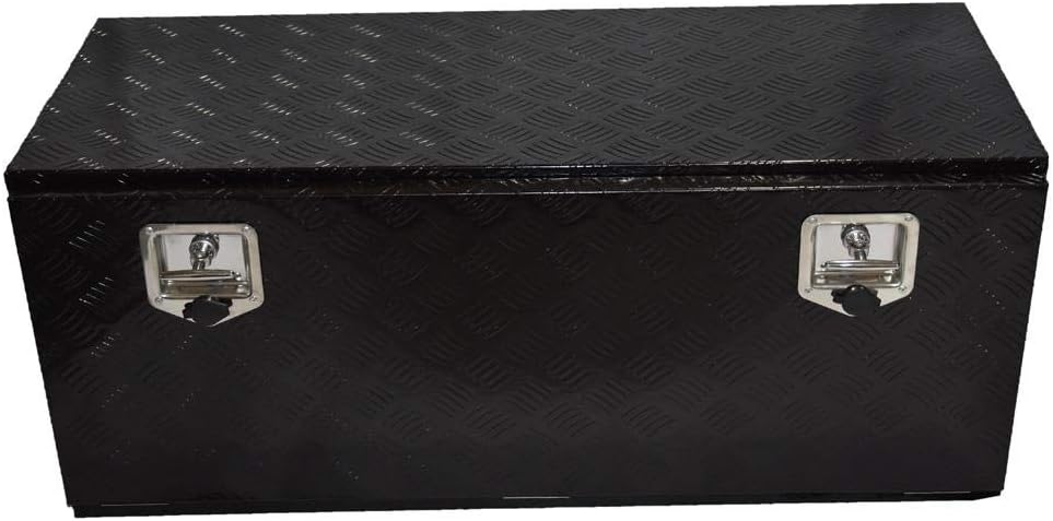 Crаzу Dеаlѕ SUNROAD 42(L) x 18(W) x 17(H) Black Aluminum Tool Box Replacement for Truck Pickup Crossbody Underbody Underbed RV ATV Trailer Storage w/Lock 🛒 Crаzу Dеаlѕ SUNROAD 42(L) x 18(W) x 17(H) Black Aluminum Tool Box Replacement for Truck Pickup Crossbody Underbody Underbed RV ATV Trailer Storage w/Lock