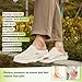 Women's Orthopedic Slip-On Loafers Slippers Shoes: Walking Shoes with Arch Support for Plantar Fasciitis, Fashion Comfort Sneakers for Flat Feet Pronation Beige Size 9