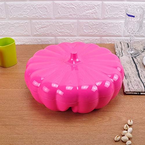 T-JMGP Multi-layer fruit dish Fruit fight Dried fruit box, divided fruit, multi-colored candy box, snack, with lid, Chinese New Year, rose red