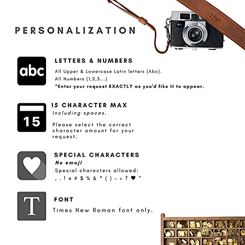 Pegai Personalized 100% Leather Dslr Camera Strap thumb #3