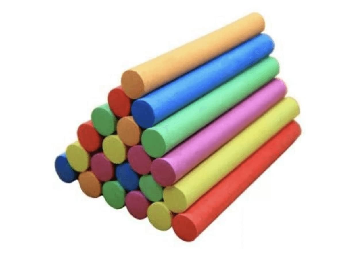 LIVECOOL Dustless Chalk Chalkboard Chalk Non Toxic Colored Chalk for Kid and Chalkboard Cleaner for Teacher Blackboard Kid Children Drawing Writing 10pcs (Multicolor)