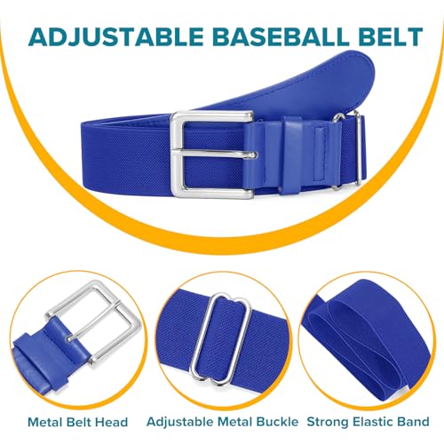 Image of Baseball Socks and Belt Combo for Youth Adult - Softball Socks and Belt for Boys and Girls
