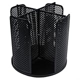 Elegante y funcional portavasos giratorio para mantener las tazas perfectamente almacenadas (negro)