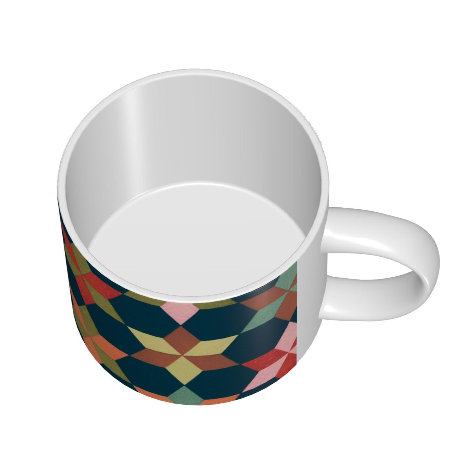 Geometriske Figurer Bedruckte Großraum-Keramik-Tassen Kaffeetasse