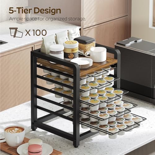 Tiroir à dosettes de café robuste KH05BR au design industriel