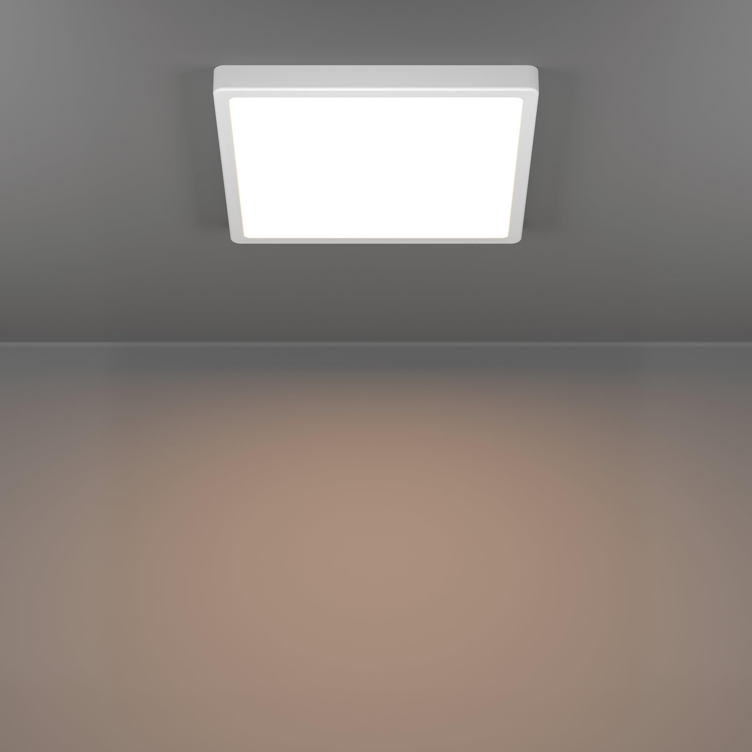 Eglo connect.z Fueva 6-Z Plafoniera LED per bagno, Smart | Home, uso con Zigbee, app e controllo vocale Alexa, luce bianca calda e fredda, RGB, dimmerabile, bianca, IP44, 29 x 29 cm