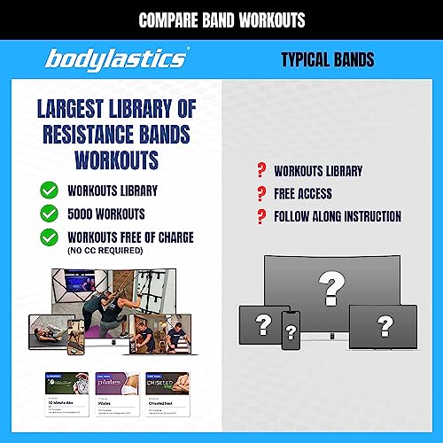 Bodylastics Warrior Resistance Bands Bar Set - Exercise Tube Bands With Snap Reduction Tech, Handles, Ankle Straps, Door & Anywhere Anchors, Premium Carry Bag - Heavy-Duty Fitness Bands & Bar #TOP6
