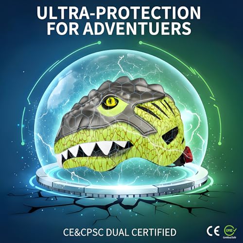 Image of KINGBIKE Kids 3D Helmet with Colorful Taillight, CPSC Certified, for Age 3-10,Adjustable Size,Multi-Sport Safety Skateboard Cycling Skate Scooter Roller Girls Boys Helmets