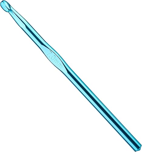 Agujas de ganchillo de aluminio de 0.276 in, agujas de ganchillo suaves, agujas de tejer para manualidades de hilo, gran regalo hecho a mano para