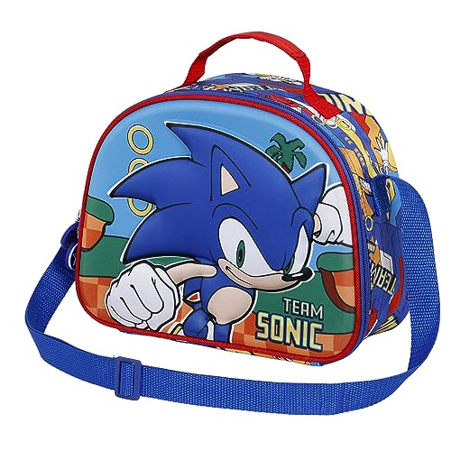 Sac à goûter 3D Sega Sonic Team Karactermania bleu pour enfant
