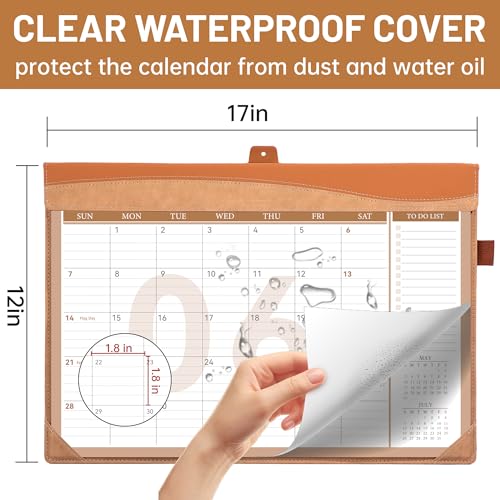Image of Yoment Desk Calendar 2026-2027, 17 inch x 12 inch, from Now - Dec 2027(18 Months)