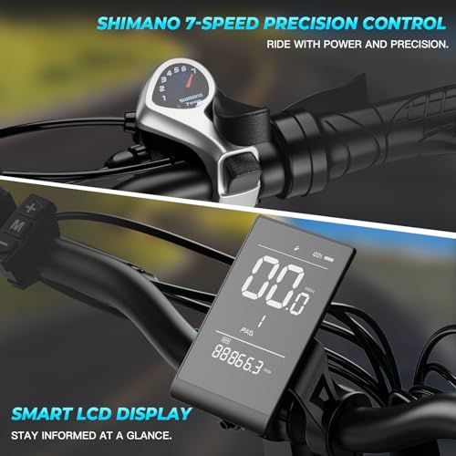 Image of WINDHORSE 20 inch Foldable Electric Bike, 983W Peak Motor, 20MPH, 40-70 Miles, 48V 748.8Wh Removable UL Battery, Front Suspension, Fat Tire E-Bike for Commuting, Beach, All -Terrain | Adults & Teens