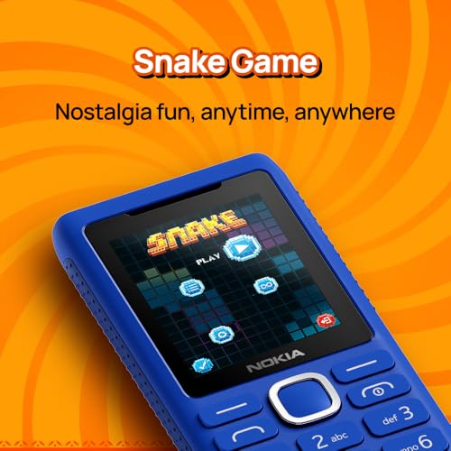 Image of Nokia 110 Power Keypad Phone |Dual SIM, Camera, Long Lasting Battery, Durable Design, Phone Talker, Wireless FM Radio, MP3 Player, MicroSD, 1-Year Replacement Guarantee | Blue