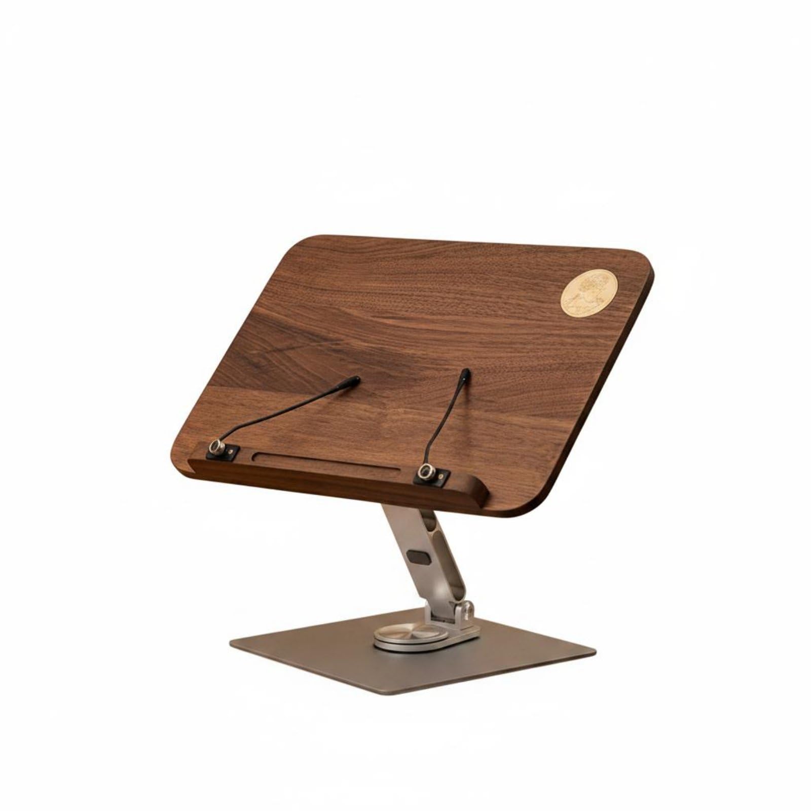 Almencla Soporte de Lectura Giratorio Atril de Libros Portapáginas Base Metálica Norteamericano con Brazo Flexible de Aleación Ajustable Clips Silicona Que No, S, Rotatable Goddess Ip